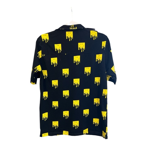 Zara x Smiley Men's Melted Cheese Smile Print Shirt Medium EF2 - Picture 2 of 5